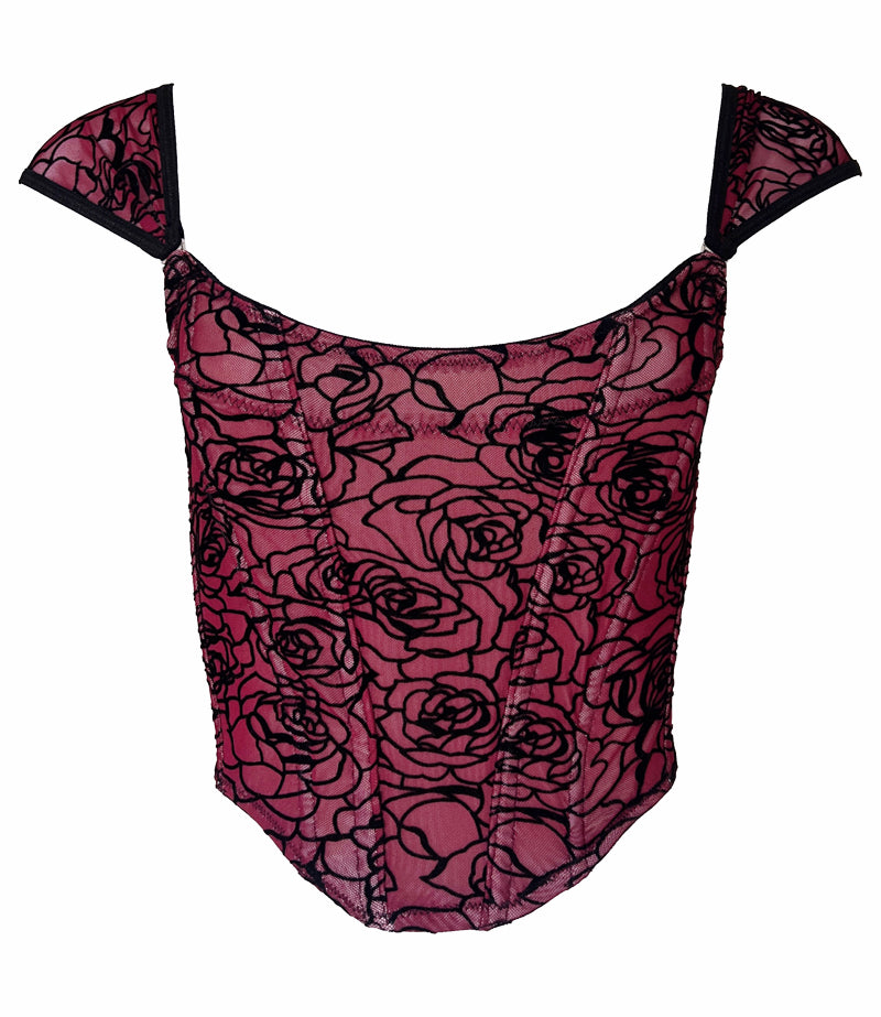 REVERIE CORSET IN BORDEAUX