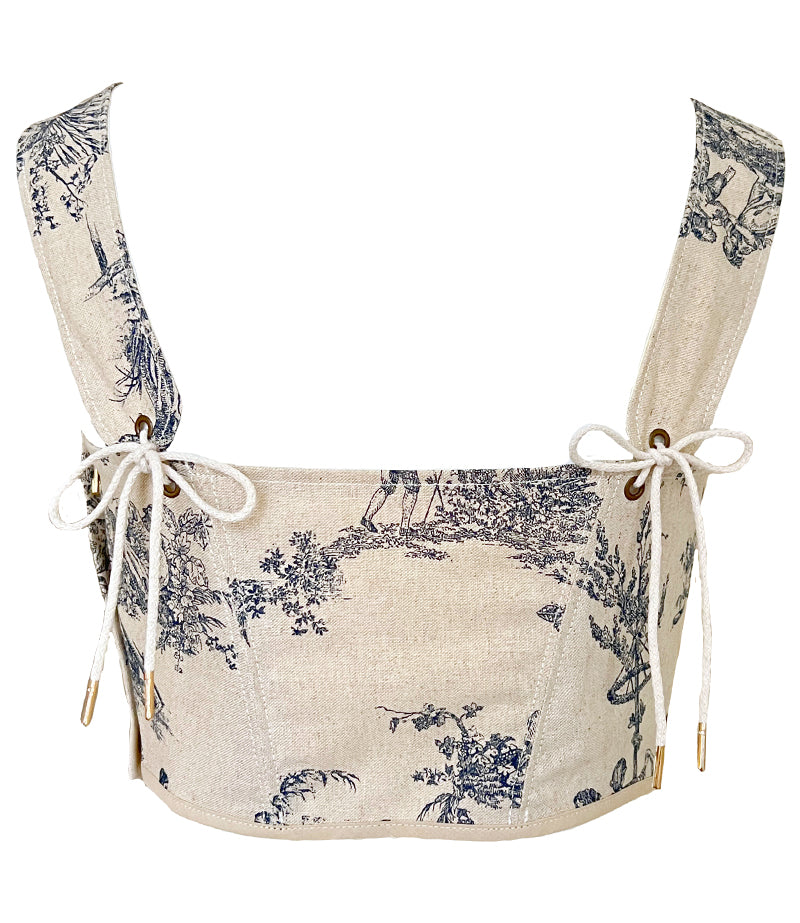 EMMA STAY CORSET TOILE DE JOUY