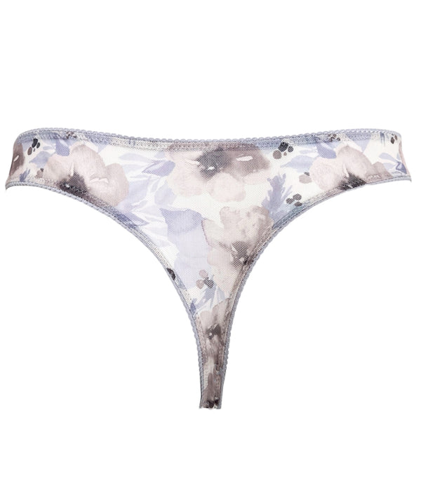 GREY BLOSSOMS THONG