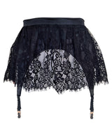 GARTER SKIRT BOLDINI IN BLACK